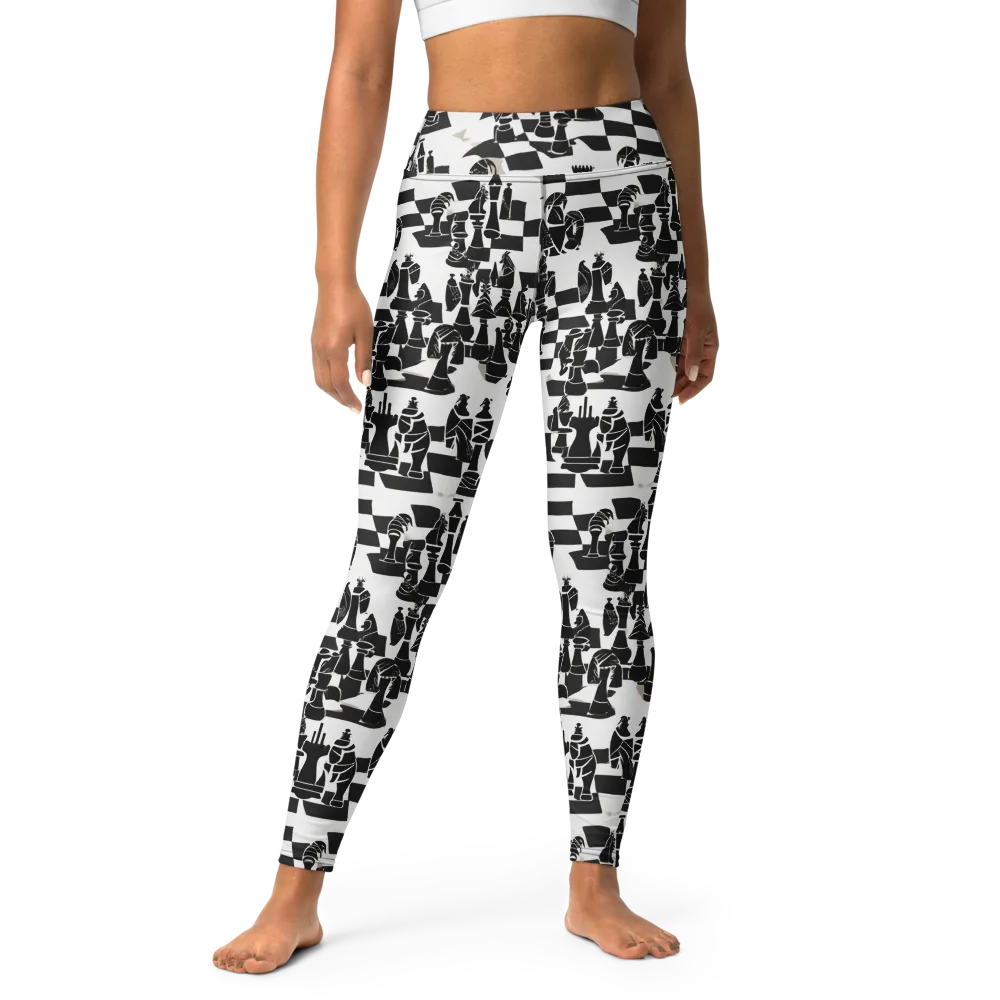 Black Queen on Yoga Leggings — Front