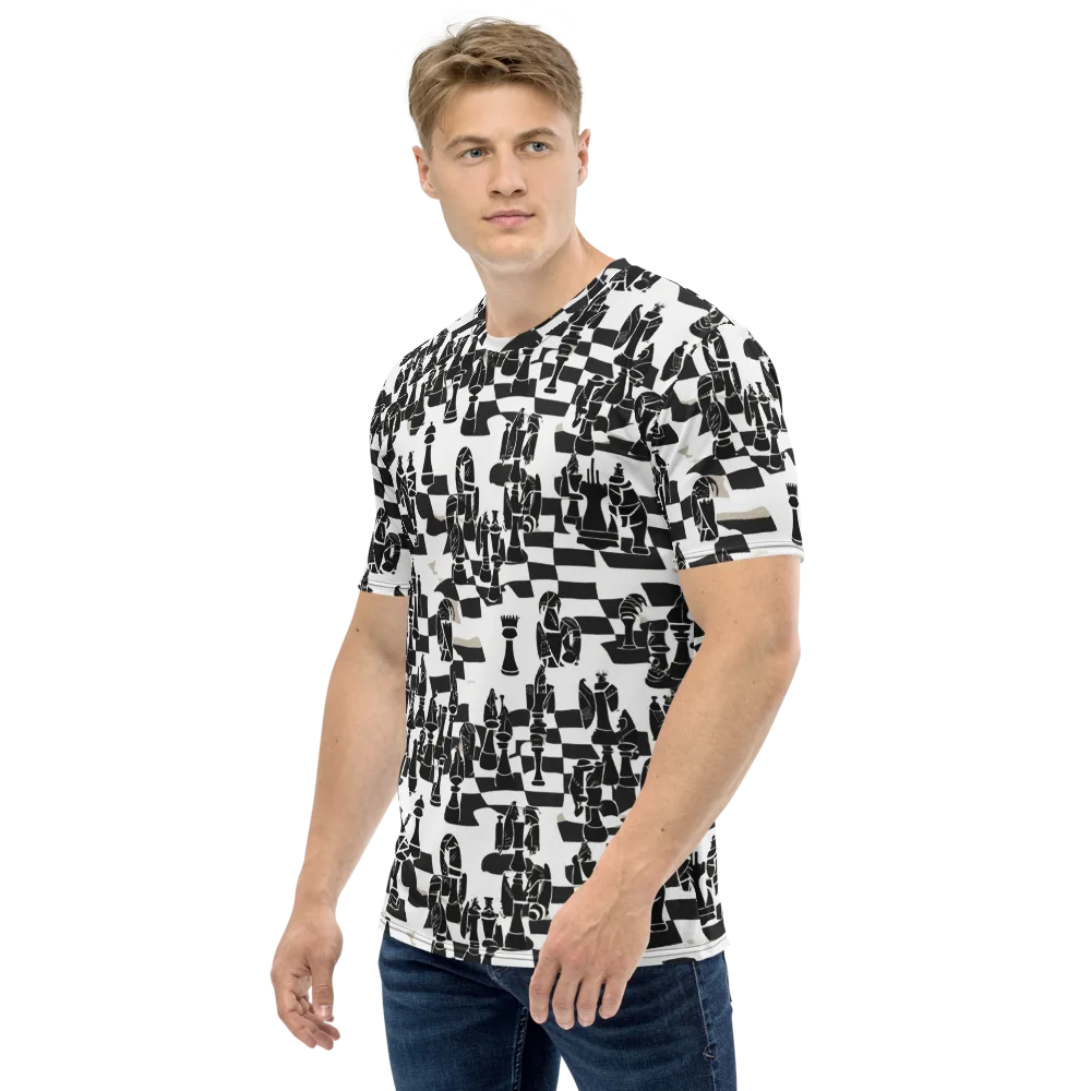 Black Queen on Men's Crew Neck T-Shirt — Left