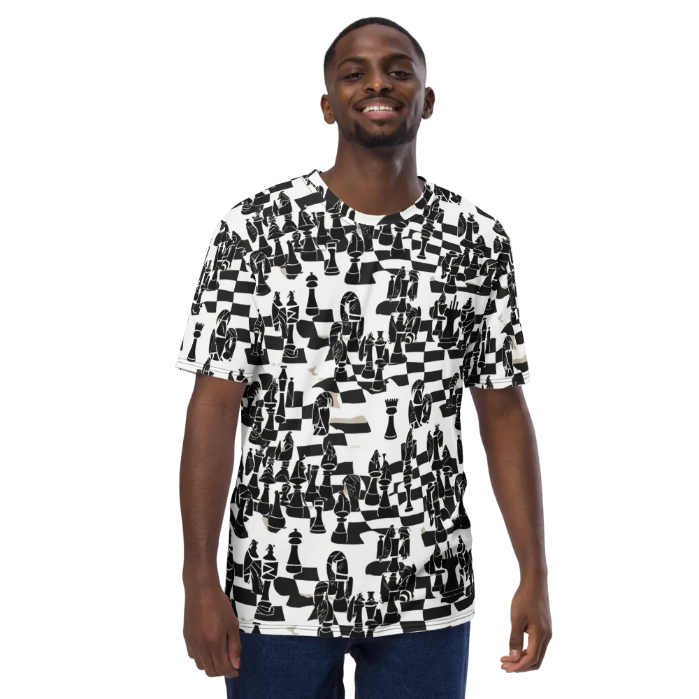 Black Queen on Men's Crew Neck T-Shirt — Front