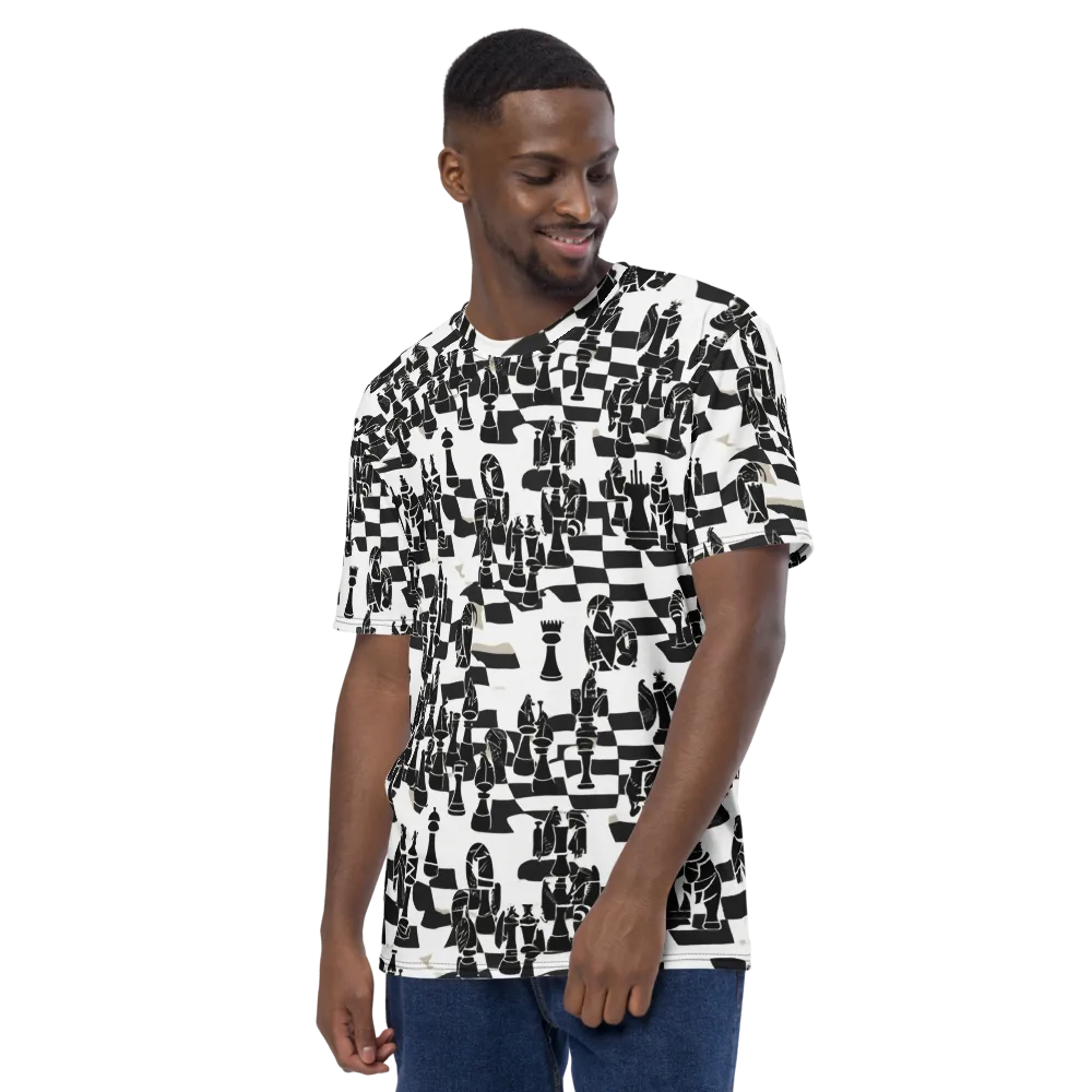 Black Queen on Men's Crew Neck T-Shirt — Left