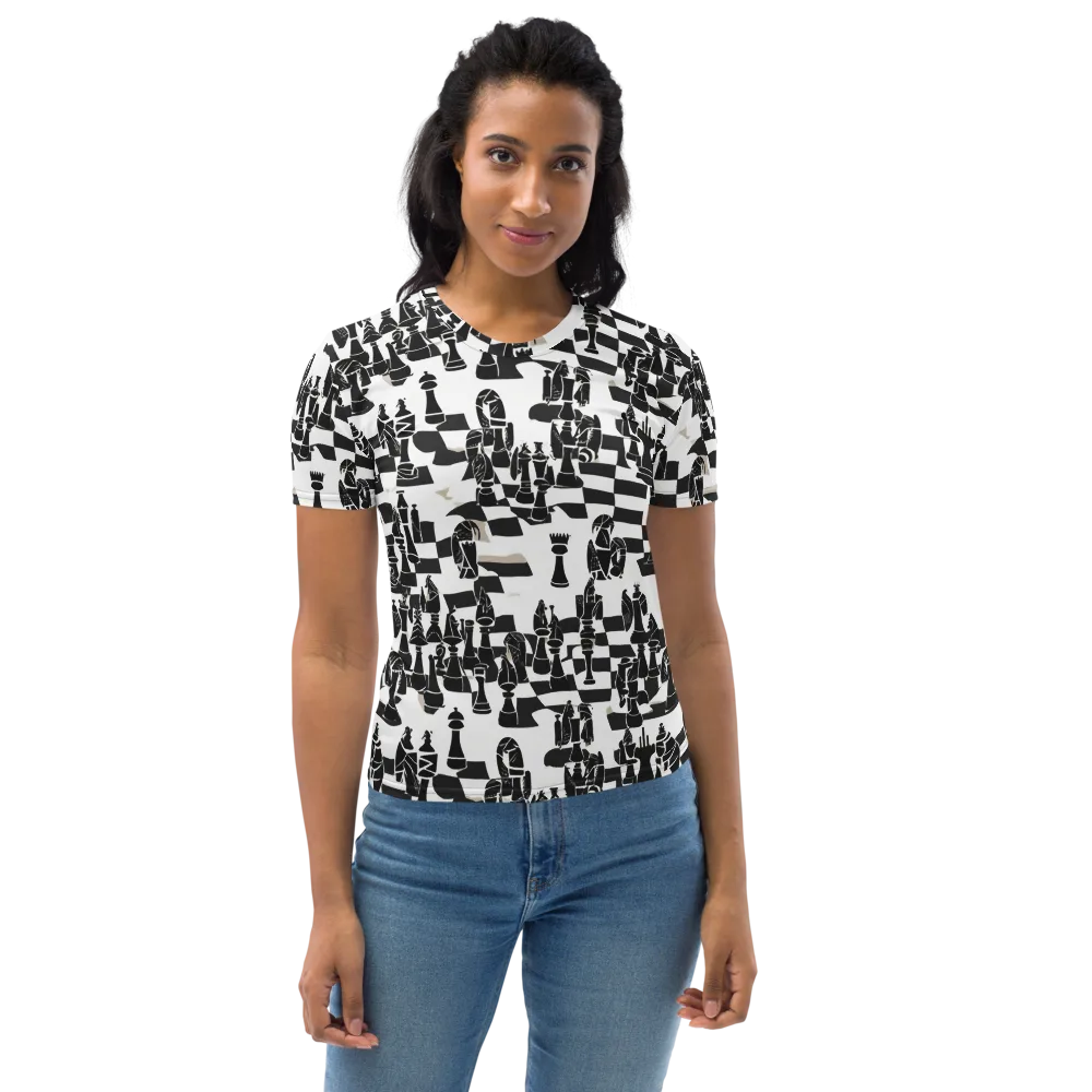Black Queen on Women's Crew Neck T-Shirt — Front