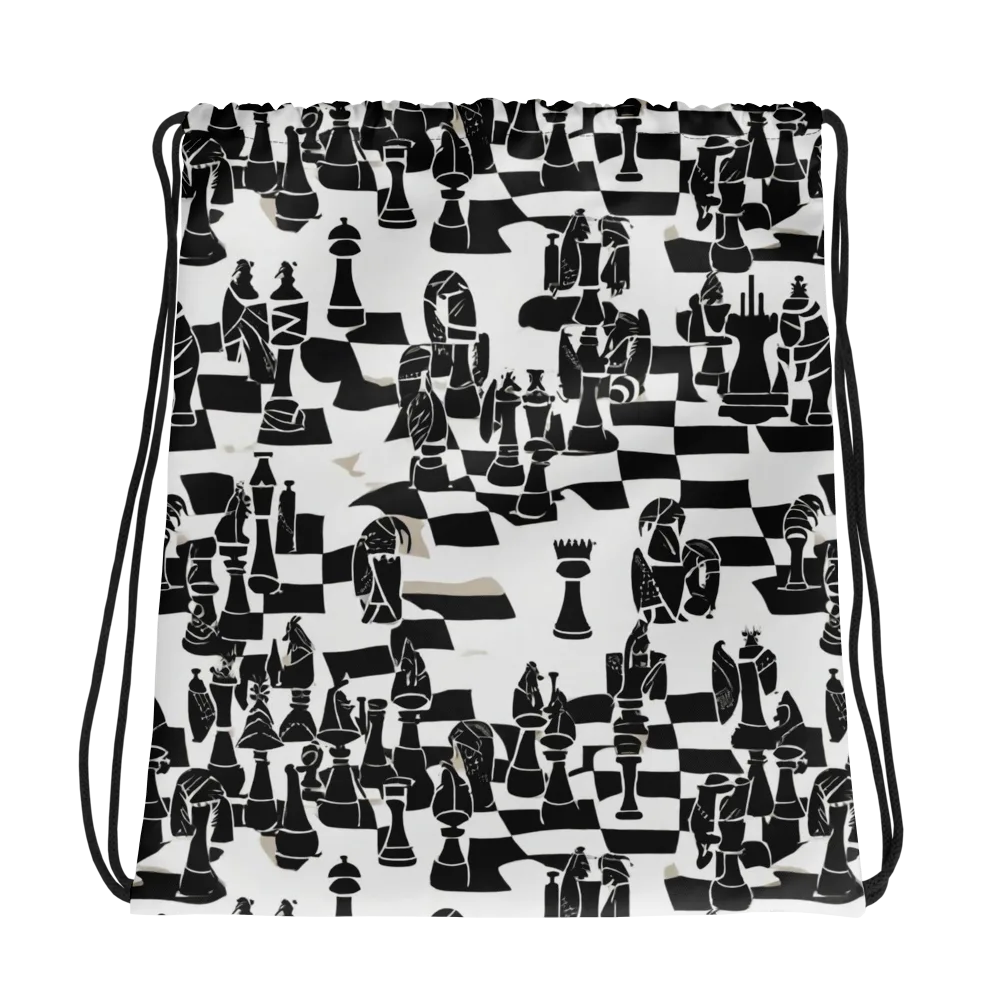 Black Queen on Drawstring Bag — Photo