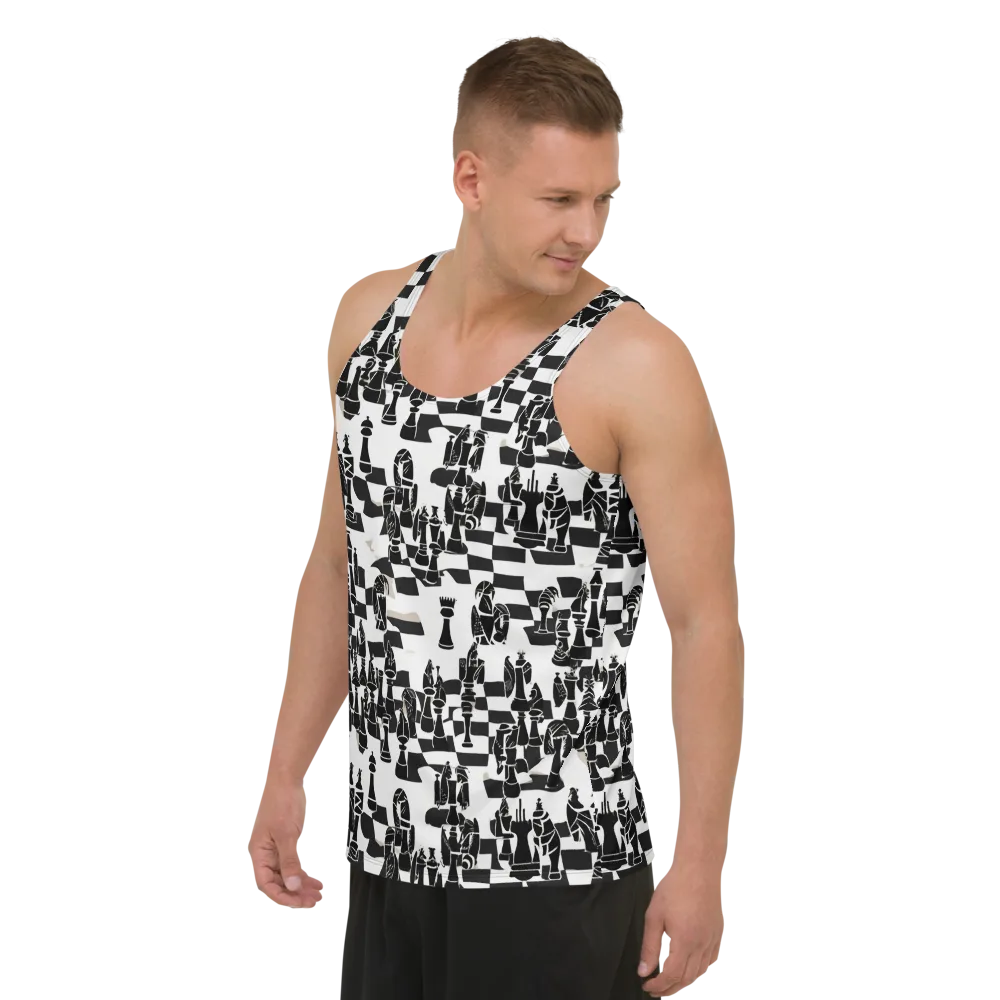 Black Queen on Men's Tank Top — Left Front