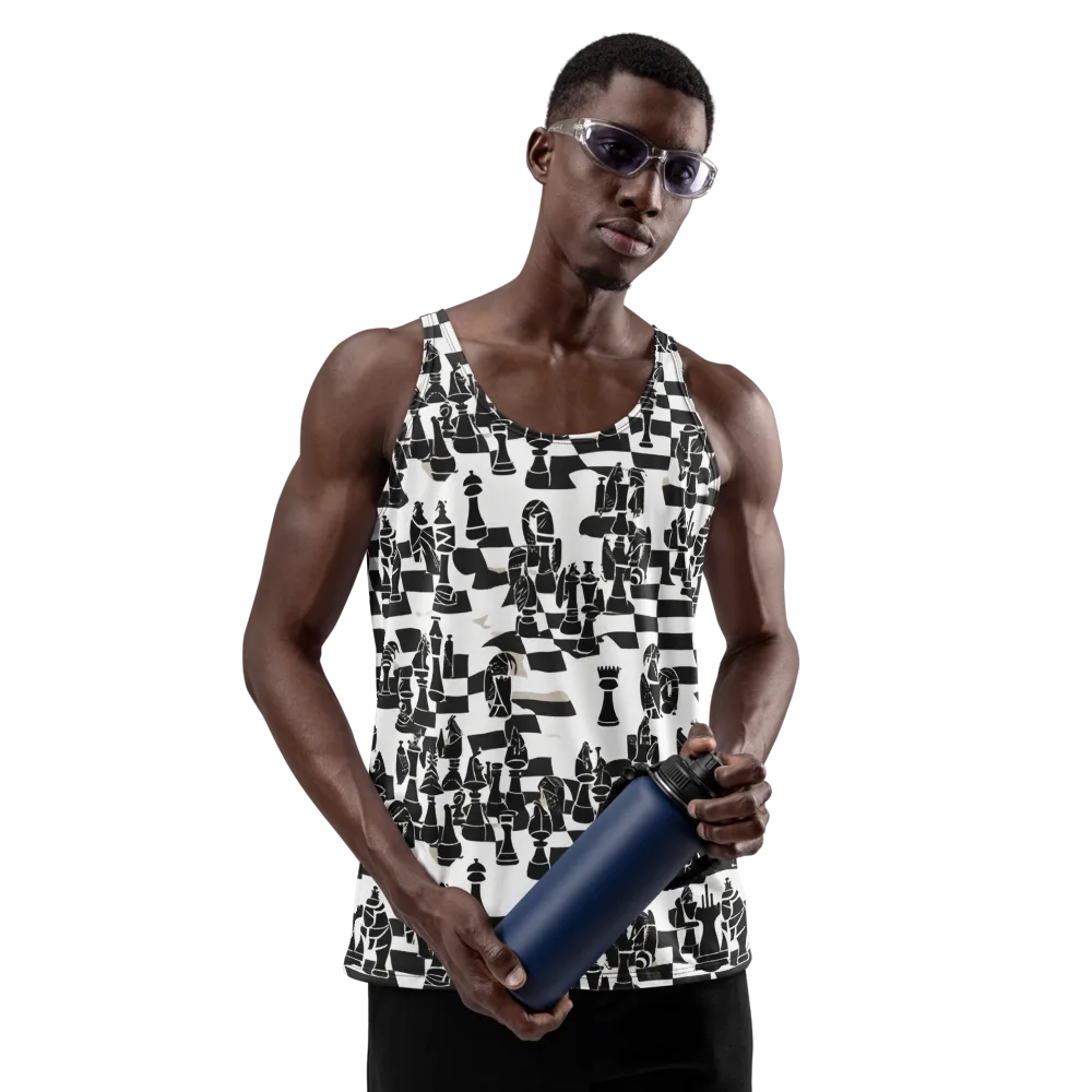 Black Queen on Men's Tank Top — Front