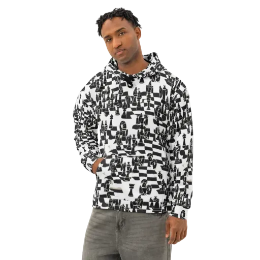 Black Queen on a Cotton Hoodie