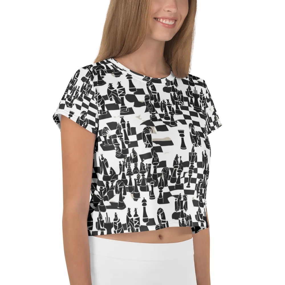 Black Queen on Crop Tee — Right