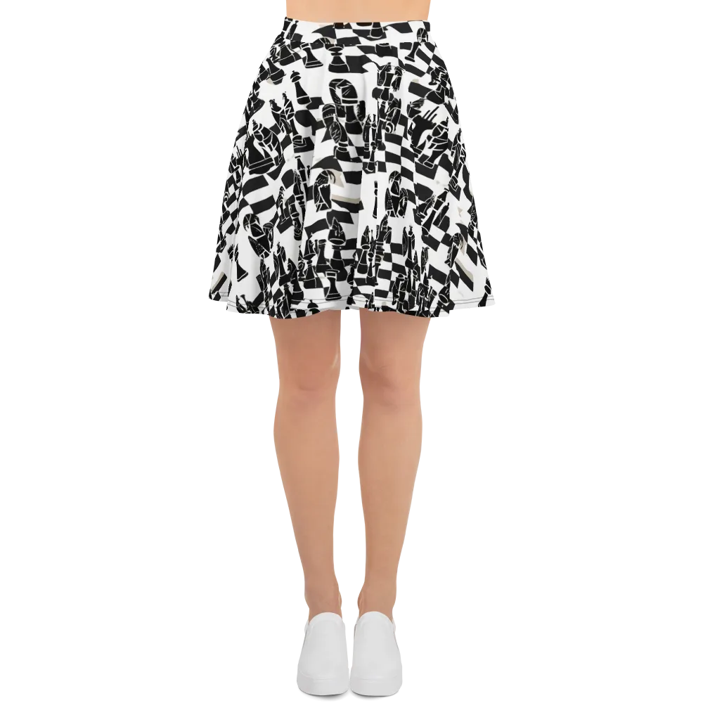Black Queen on Skater Skirt — Front