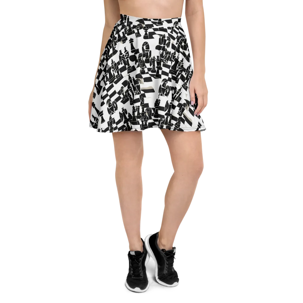 Black Queen on Skater Skirt — Front