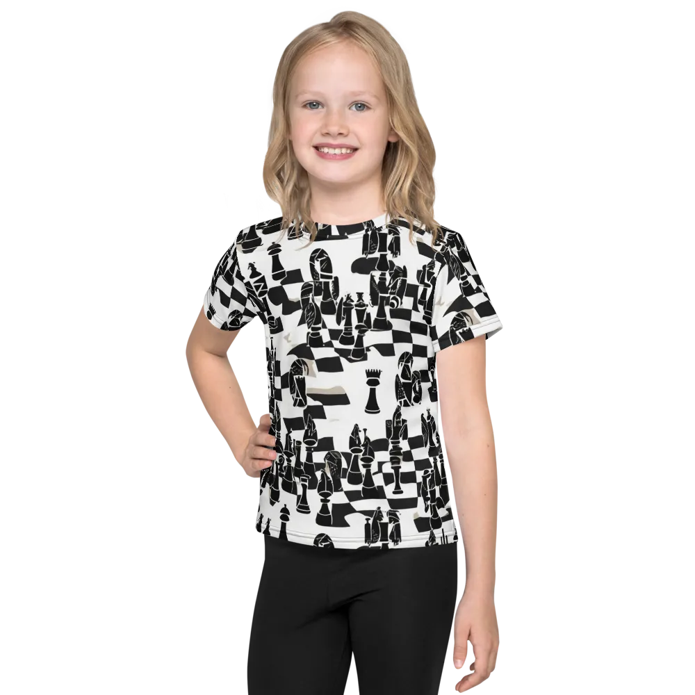 Black Queen on Kids Crew Neck T-Shirt — Front