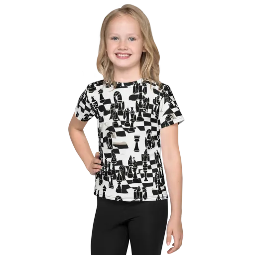 Black Queen on a Kids Crew Neck T-Shirt