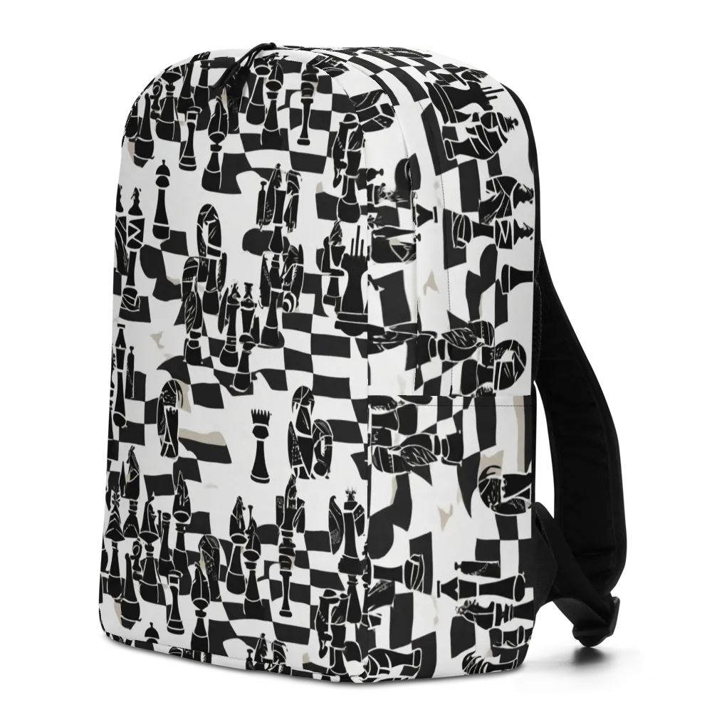 Black Queen on Minimalist Backpack — Left