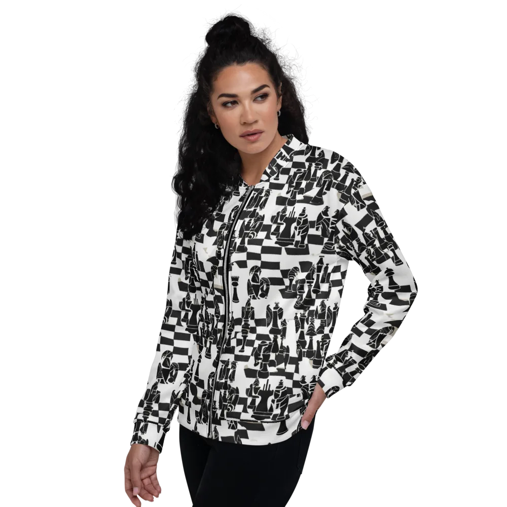 Black Queen on Bomber Jacket — Left