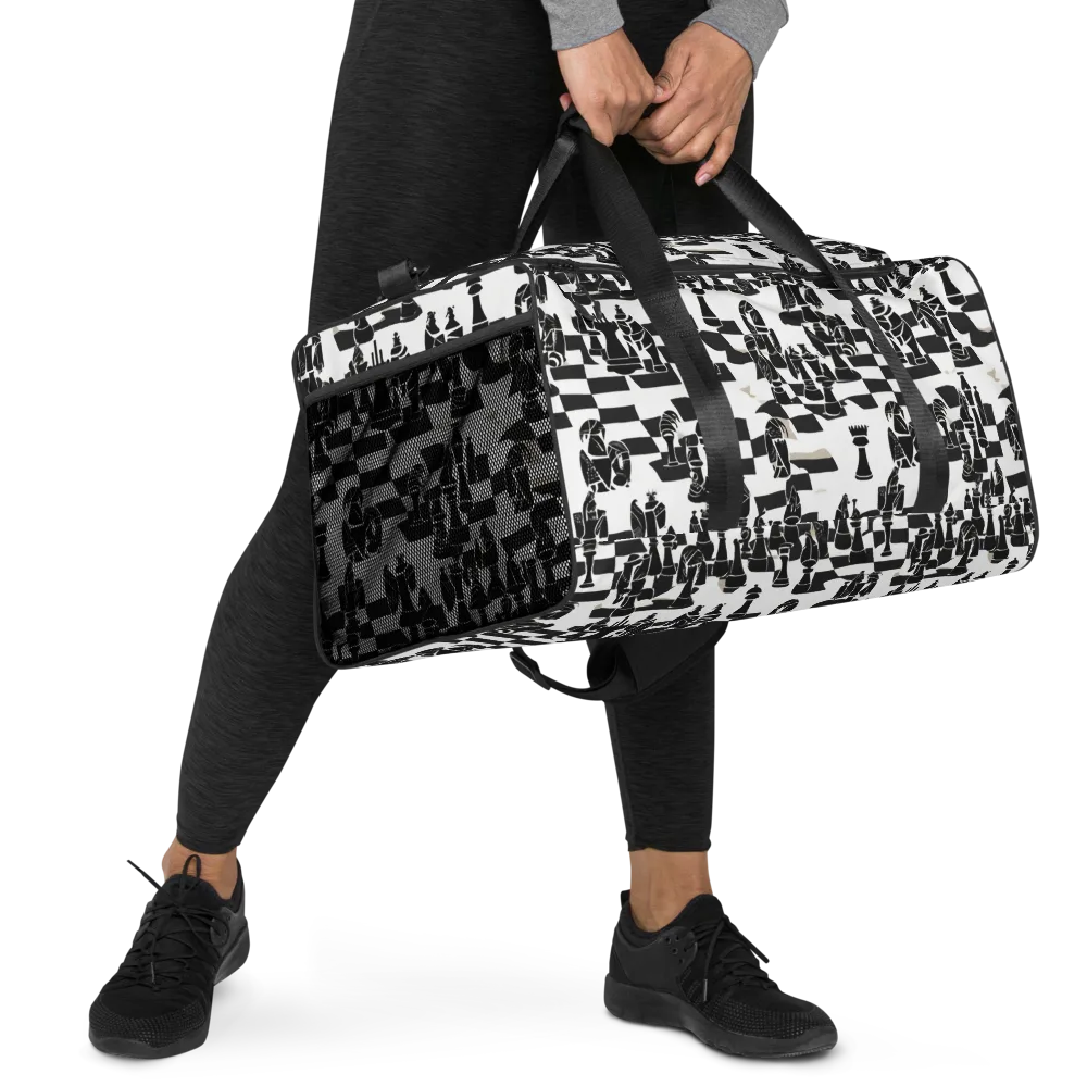 Black Queen on Duffle Bag — Right Front