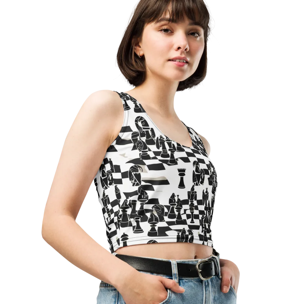 Black Queen on Crop Top — Right Front