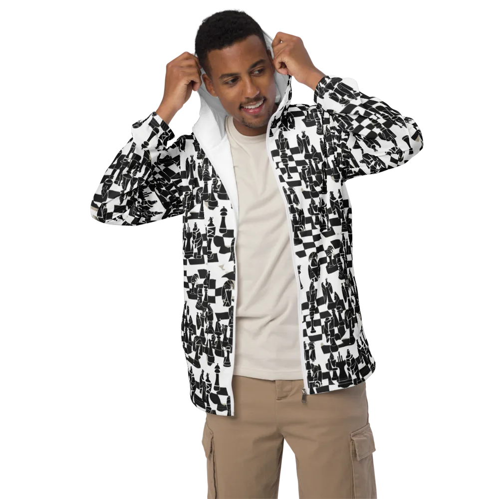 Black Queen on Men's Windbreaker — Front