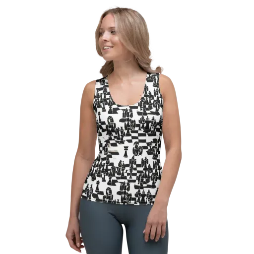 Black Queen on a Women's Tank Top