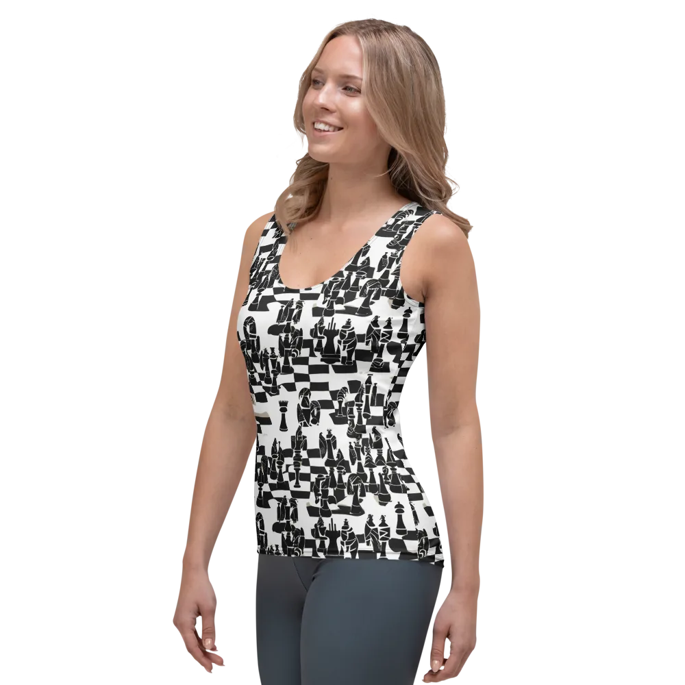 Black Queen on Women's Tank Top — Left Front