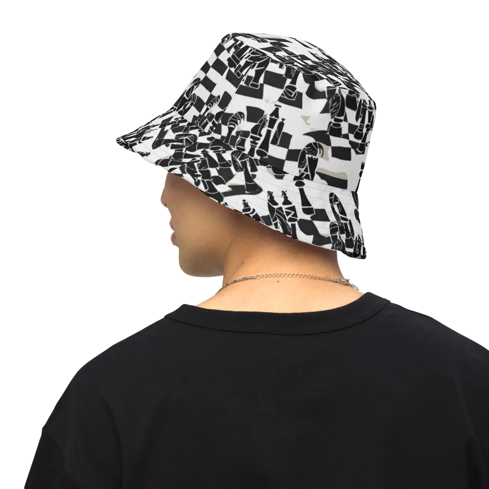 Black Queen on Reversible Bucket Hat — Back Inside