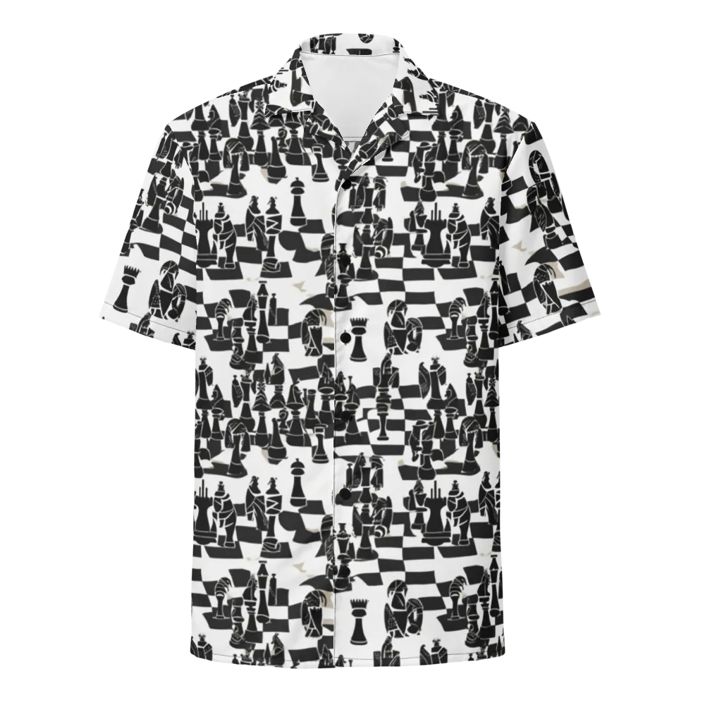 Black Queen on Button Shirt — Front