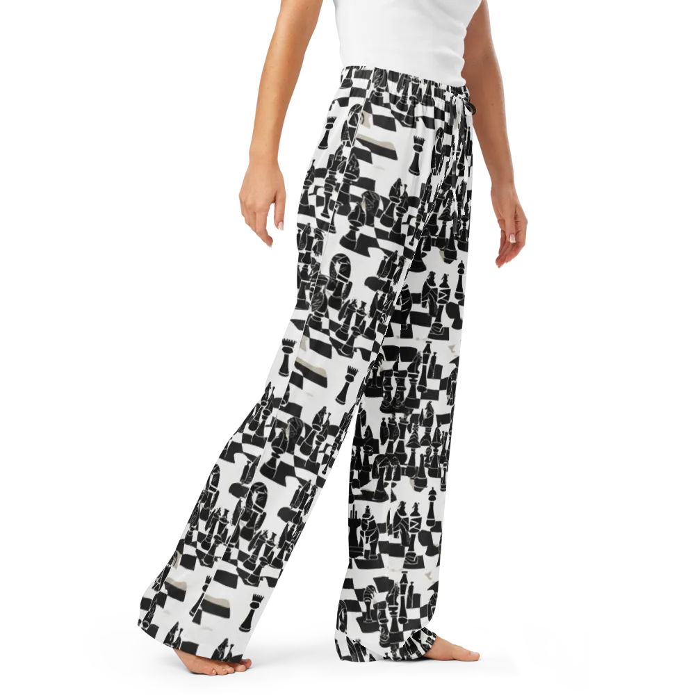Black Queen on Women's Pajama Pants — Right Front