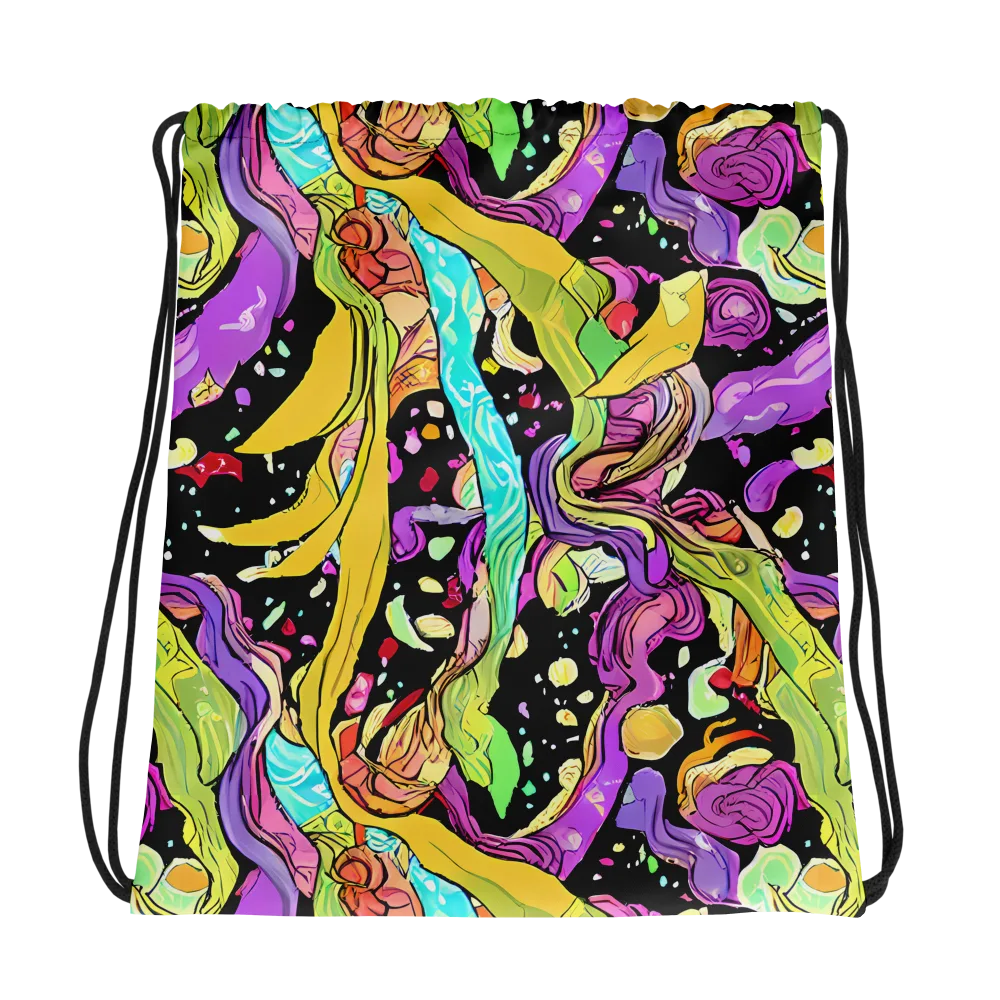 Neon Petal Riot on Drawstring Bag — Photo