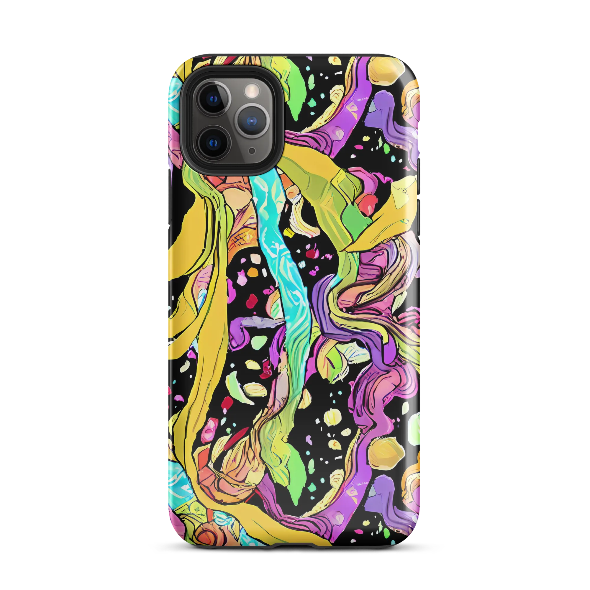 Neon Petal Riot on Tough Case for iPhone® — Front