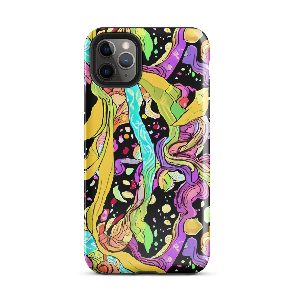 Neon Petal Riot on Tough Case for iPhone® — Front