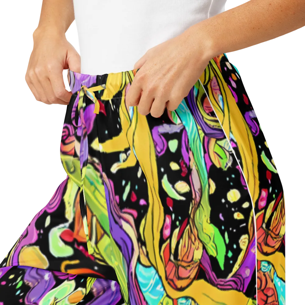 Neon Petal Riot on Women's Pajama Pants — Product details