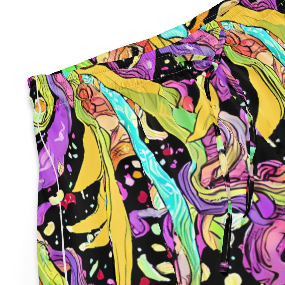 Neon Petal Riot on Women's Pajama Shorts — Product details
