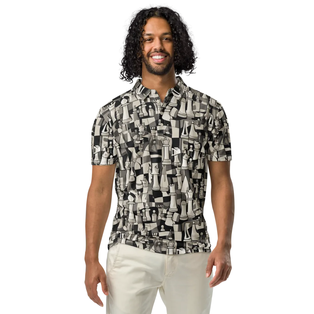 Endgame Garden on Men's Slim Fit Polo Shirt — Front
