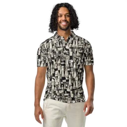Endgame Garden on a Men's Slim Fit Polo Shirt