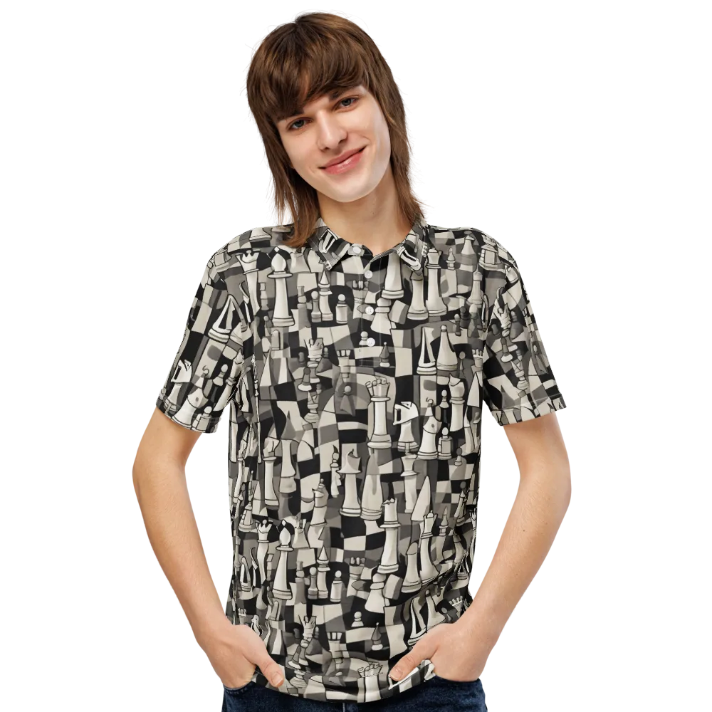 Endgame Garden on Men's Slim Fit Polo Shirt — Front