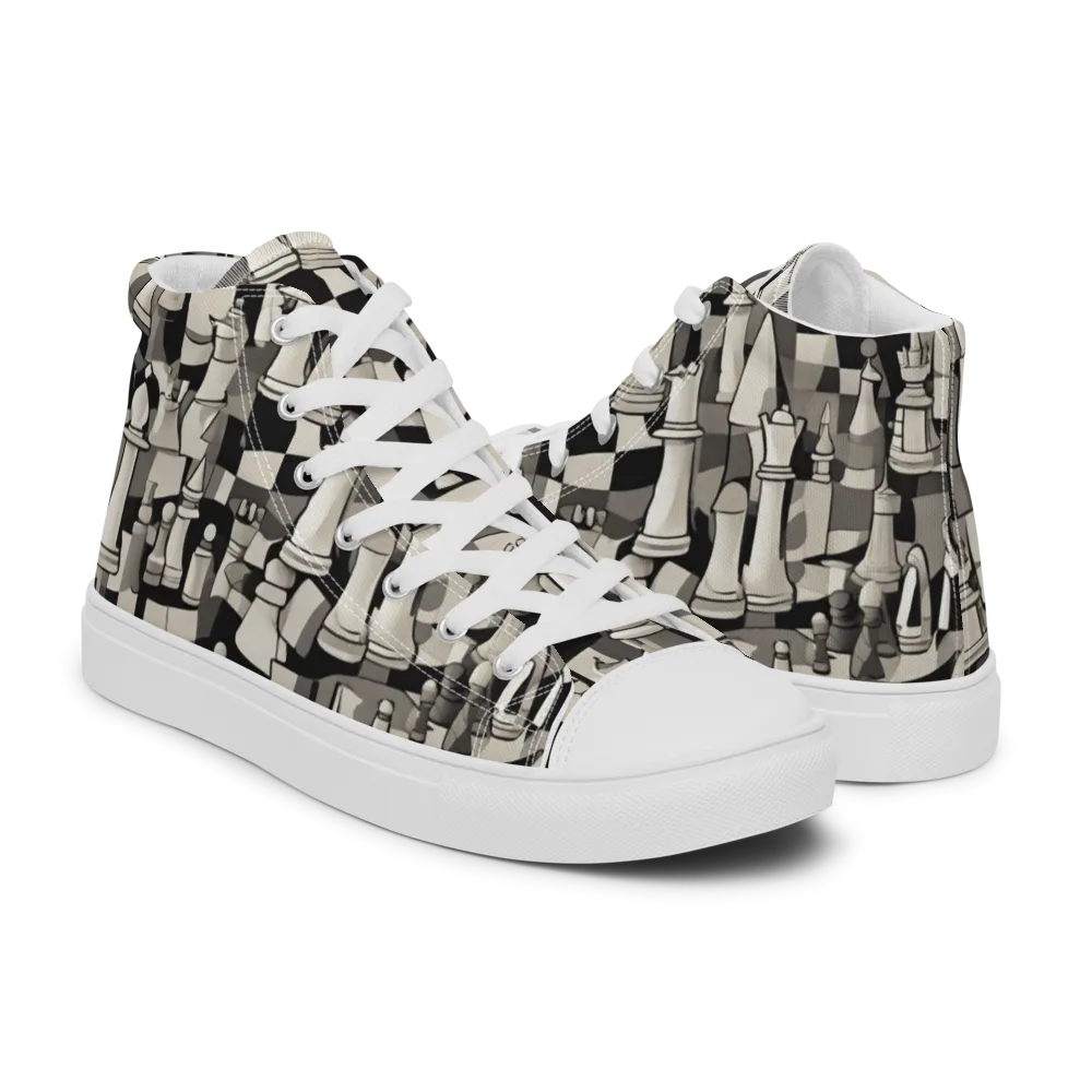 Endgame Garden on Men's High Top Canvas Shoes — Right