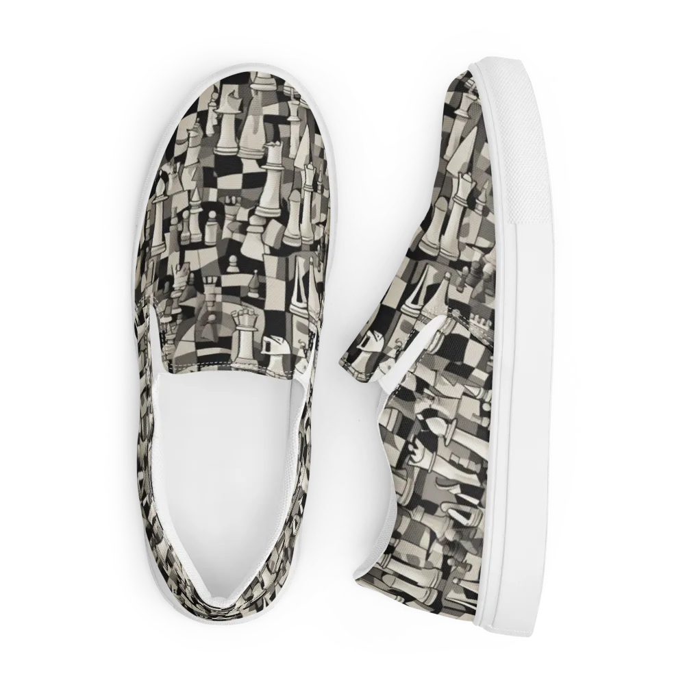 Endgame Garden on Men's Slip-On Canvas Shoes — Front