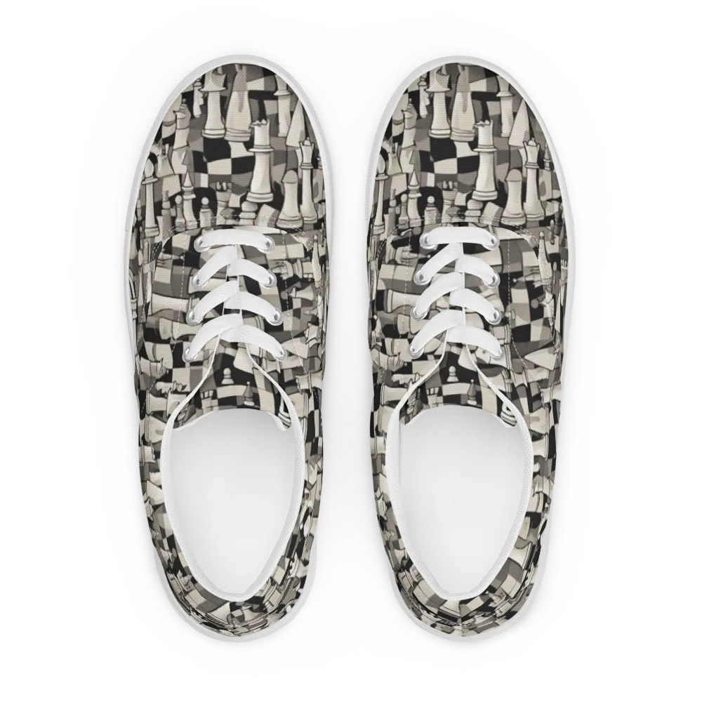 Endgame Garden on Men's Lace-Up Canvas Shoes — Front