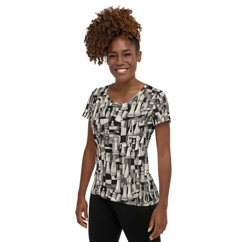 Endgame Garden on Women's Athletic T-Shirt — Left