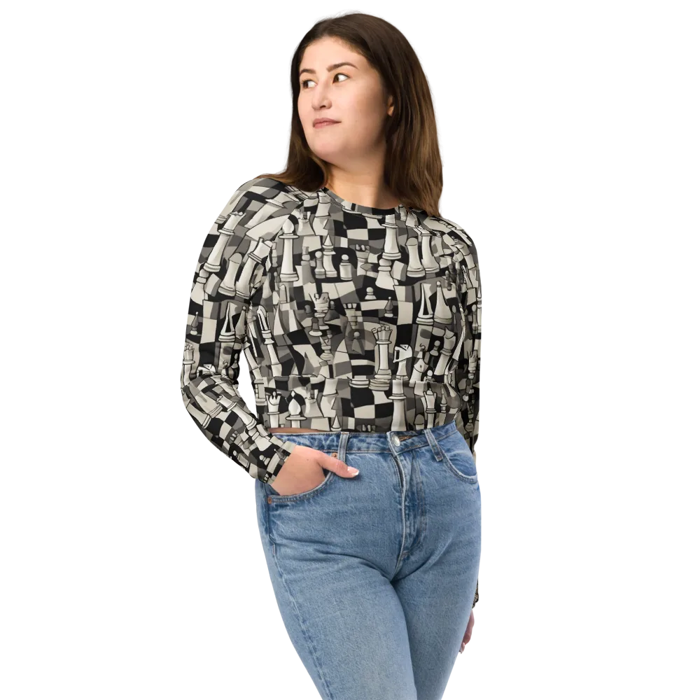 Endgame Garden on Long Sleeve Crop Top — Front