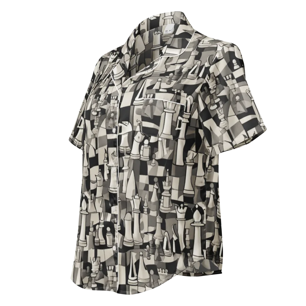 Endgame Garden on Women's Short Sleeve Pajama Top — Left Front