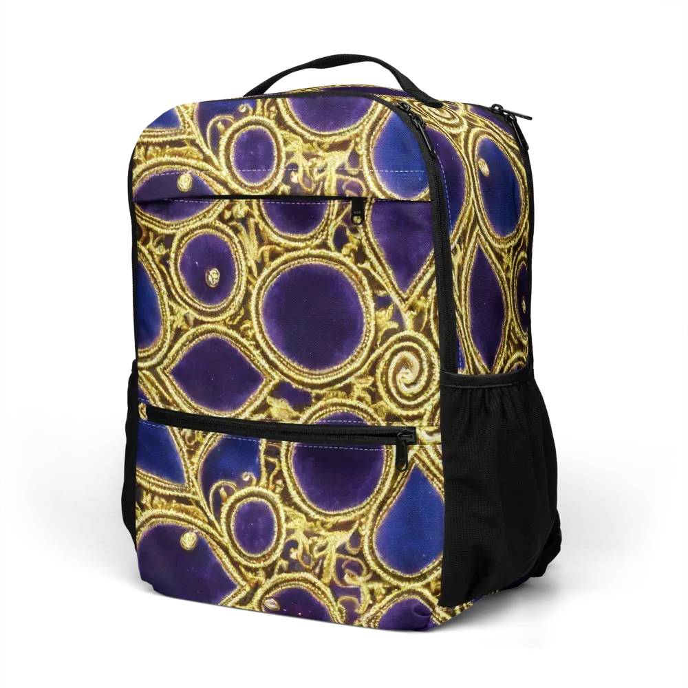 Gilded Midnight on Utility Backpack — Left Front