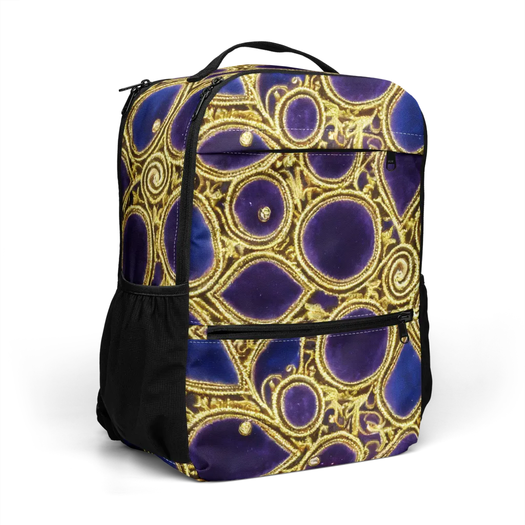 Gilded Midnight on Utility Backpack — Right Front