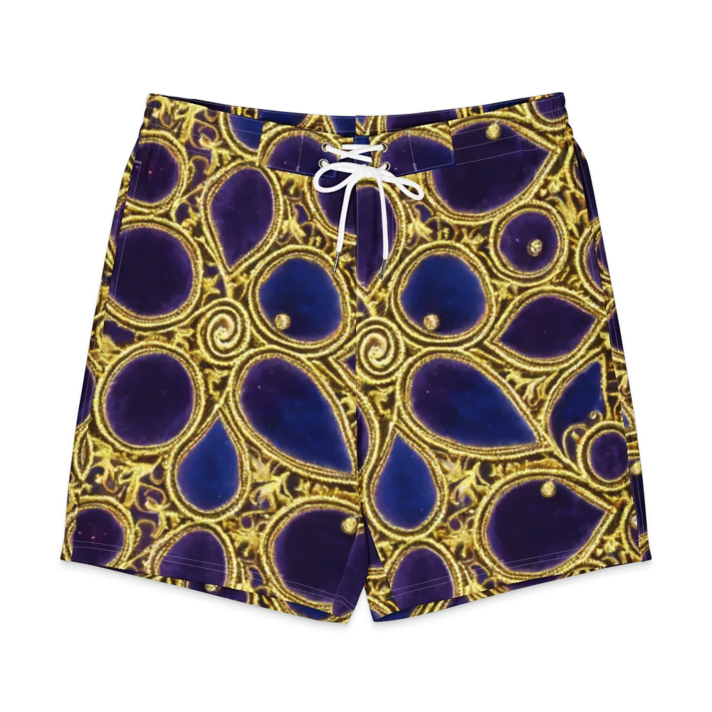 Gilded Midnight on Men's Board Shorts — Front