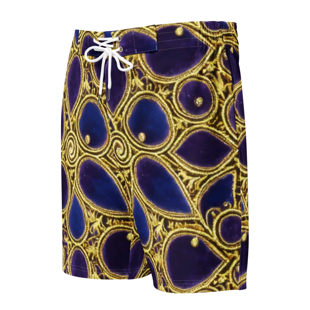 Gilded Midnight on Men's Board Shorts — Front
