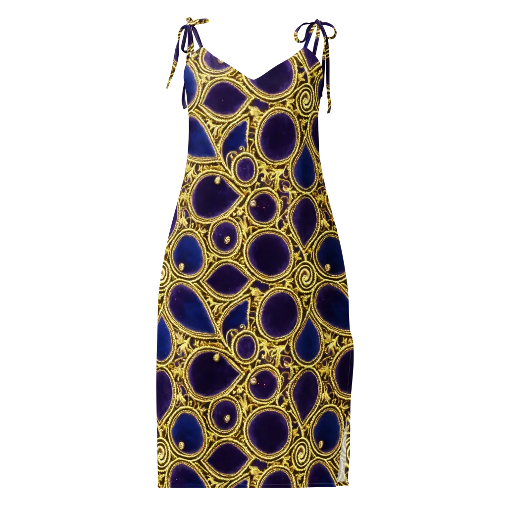 Gilded Midnight on Slip Dress — Front