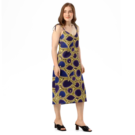 Gilded Midnight on a Slip Dress
