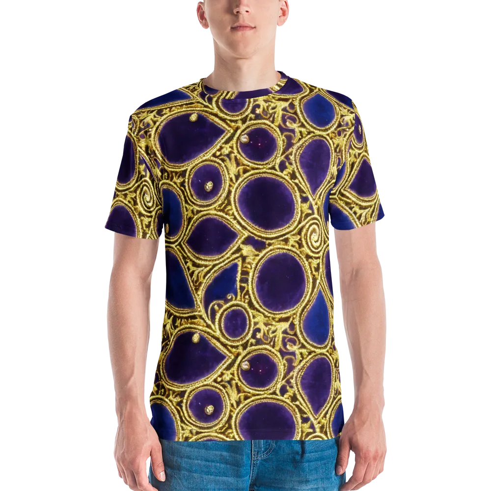 Gilded Midnight on Men's Crew Neck T-Shirt — Front