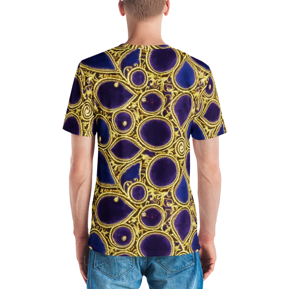 Gilded Midnight on Men's Crew Neck T-Shirt — Back