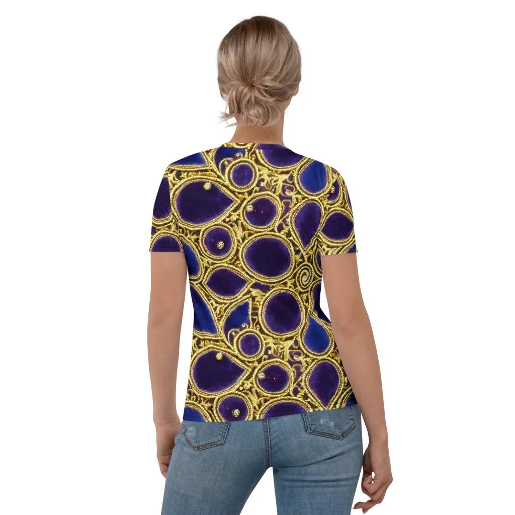 Gilded Midnight on Women's Crew Neck T-Shirt — Back