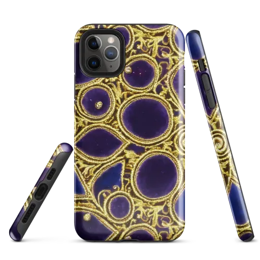 Gilded Midnight on a Tough Case for iPhone®