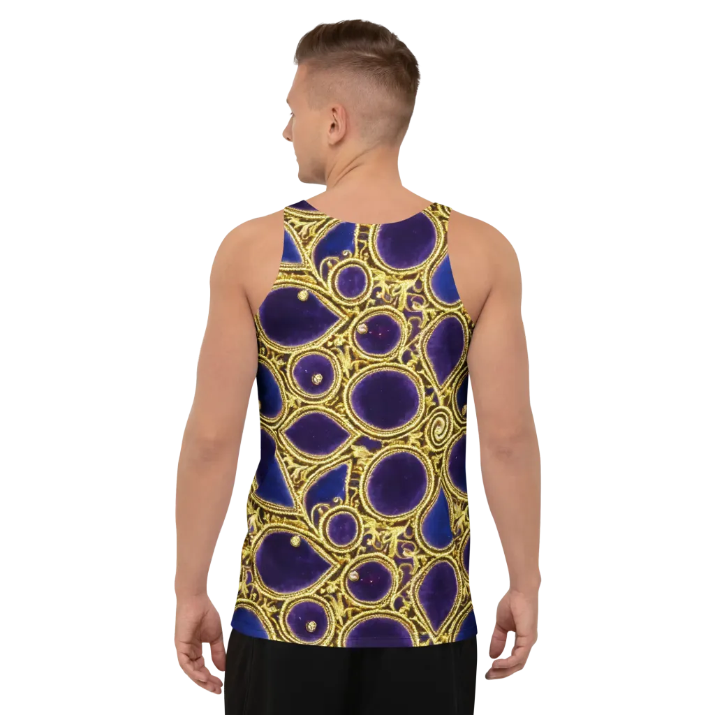 Gilded Midnight on Men's Tank Top — Back