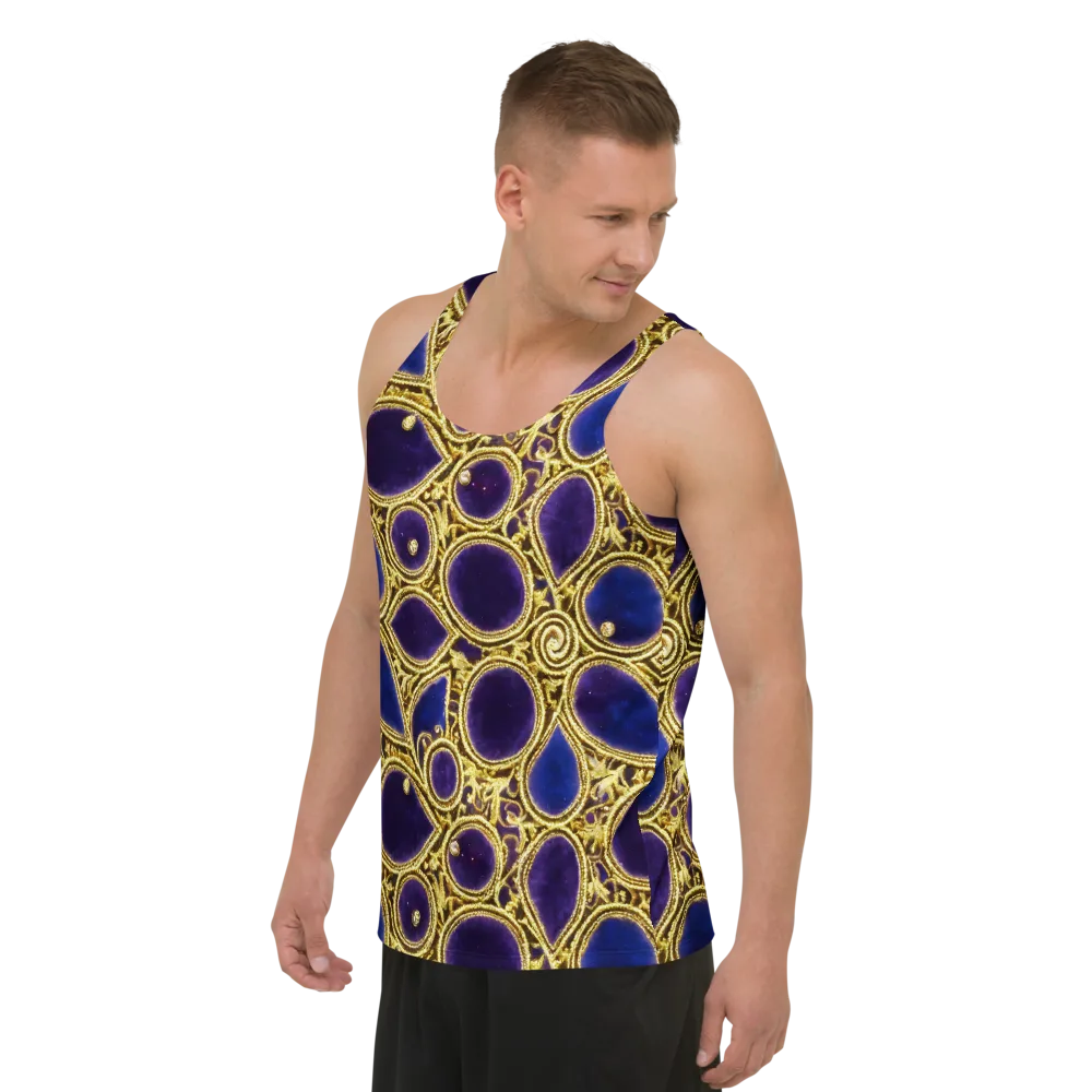 Gilded Midnight on Men's Tank Top — Left Front